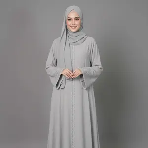 Shofia - Gamis Abaya Maxy Azizah Mat Sabrina Anti UV Premium Aksen Manik Manik Cantik