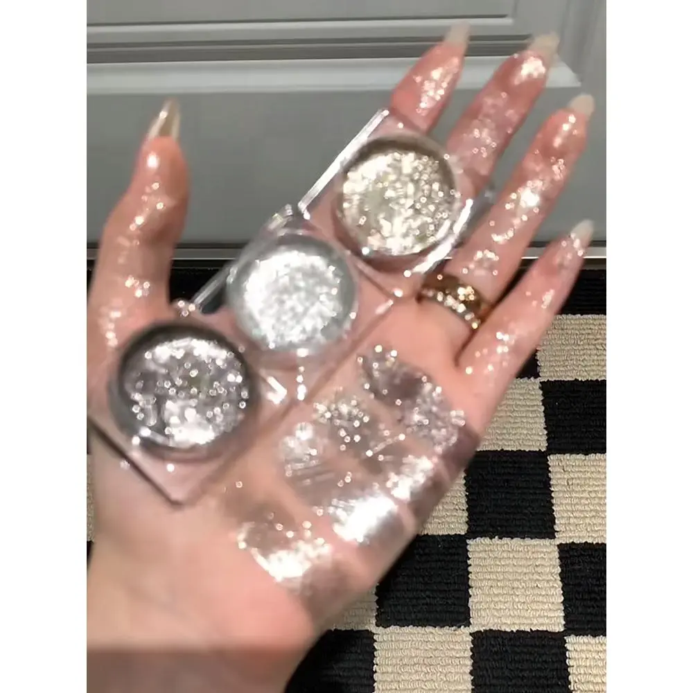 Gel Phấn Mắt, Cowherd Lỏng, Bóng Lung Linh Nhỏ Cắt Để Làm nổi bật Đôi Mắt Gellas, Hiệu Ứng Lung Linh Trang Điểm Nhũ Mắt Nữ Bảng Phấn Mắt Eyeshadow Women daily  basic palette