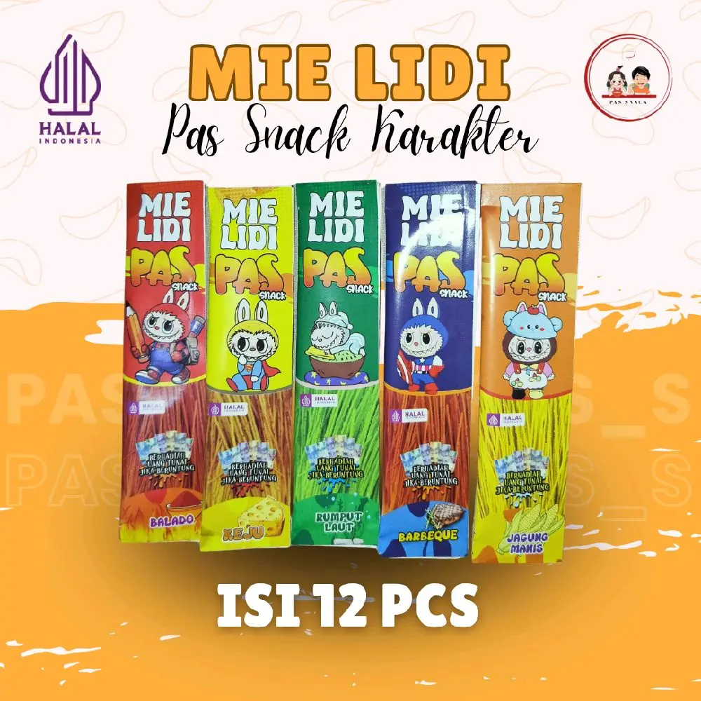 MIE LIDI KARAKTER VIRAL ISI 12 PCS BERHADIAH UANG TUNAI