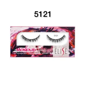 ELISE Bulu Mata Palsu 5121 Monolid Series Featherlight Natural Look Reusable Best Seller Sangat Nyaman Dipakai