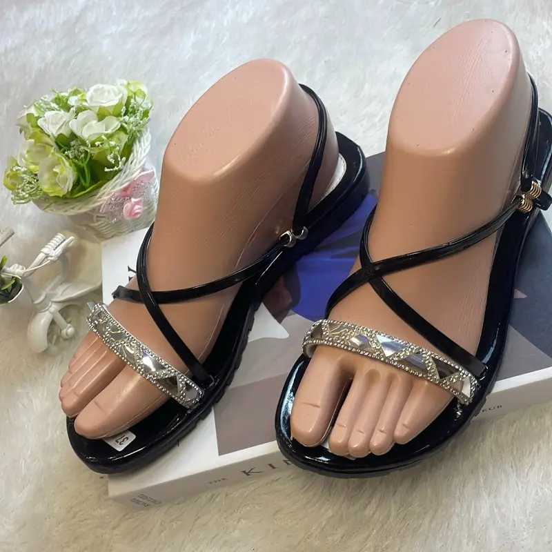 Ladiva ~ Sandal Selop GLITER TALI SILANG bisa dibuat “ Dua Versi “ 4