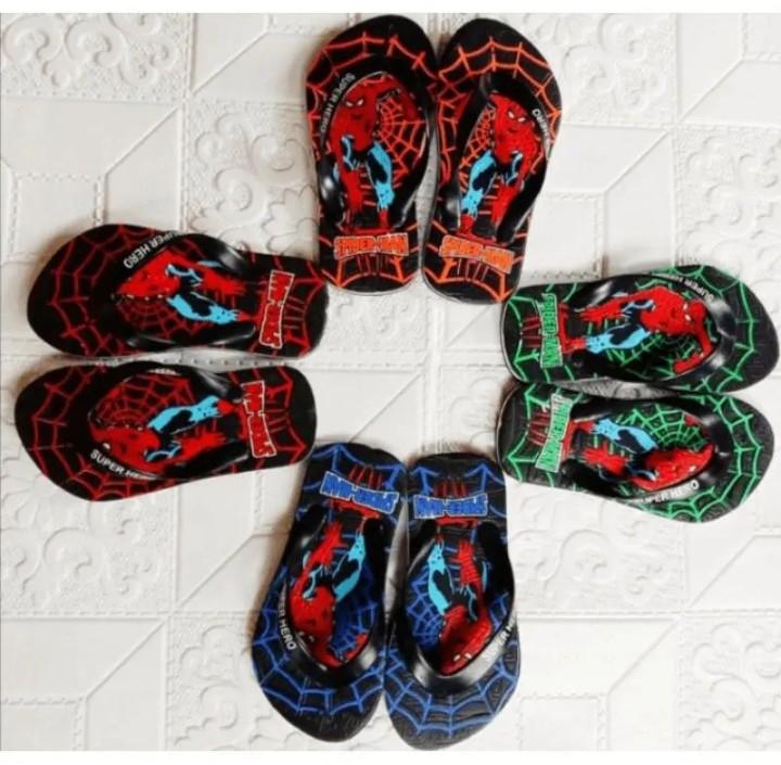 Product Introduction of SANDAL JEPIT anak laki2 motif SPIDER-MAN Fashion Kaki 8
