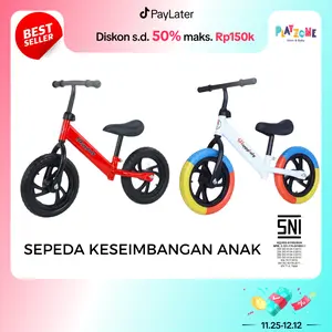 SNI [COD] PZ Sepeda Balance Bike Tanpa Pedal Roda 2 Anak Ride On Toys Ban Hadiah