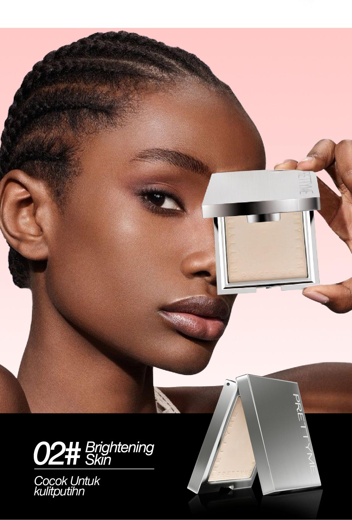 [BPOM] PRETTYME Two Way Cake | Matte foundition Bedak padat Smoothing powder Oil control powder | Anti noda Tahan keringat Fiksasi riasan tahan lama compact powder powder