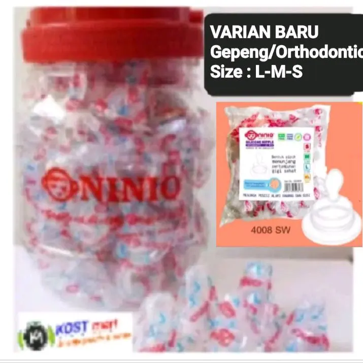 NINIO SILICONE NIPPLE / KARET DOT BABY Bayi 0