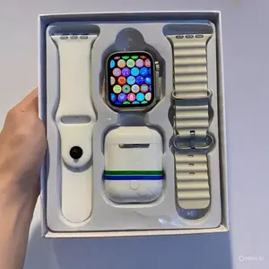 PAKET HEMAT BISA COD SMARTWATCH [2 STRAP + TWS] BONUS TWS Pria wanita BISA WHATSAP FACEBOOK TWITER