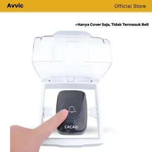 Avvic x Cacazi Pelindung Bel Rumah Waterproof Rain Cover for Wireless Doorbell Full Cover 4 Sisi Plastik
