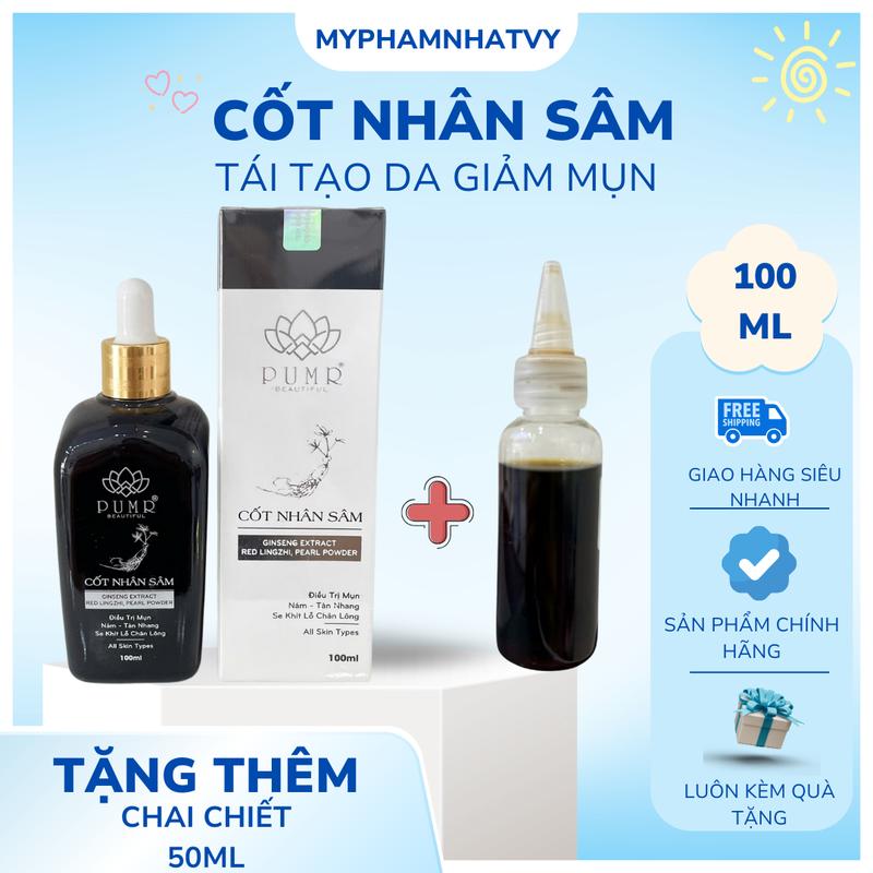   TẶNG THÊM 50ML  CỐT NHÂN SÂM PUMR MẪU MỚI 
