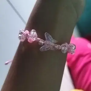 [TG059] 1Pcs - Gelang Mote Tali giok 1mm Premium