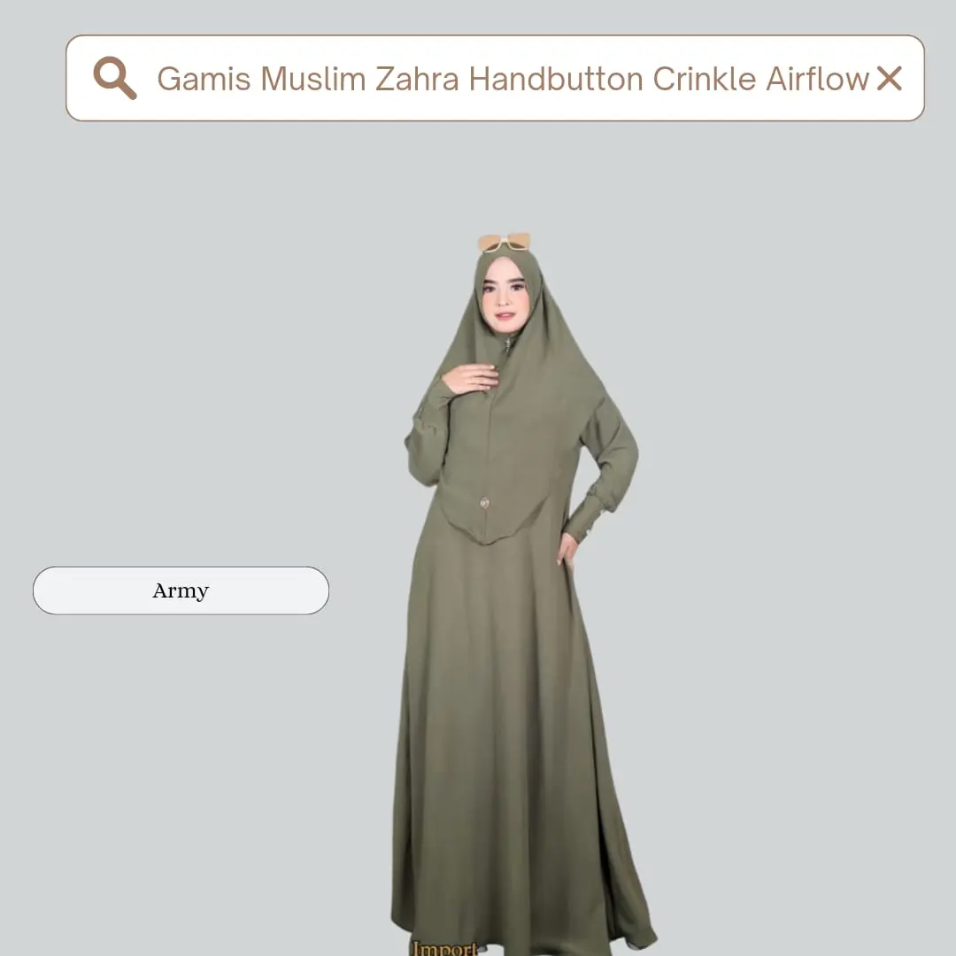 Gamis Polos Wanita Handbutton Airflow Muslim crinkle premium wudhu friendly full set Khimar gamisabaya