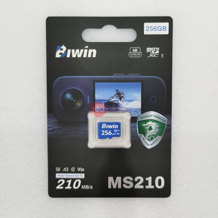 Gambar BIWIN MS210 256GB MICROSD CARD USH-I U3 V30 A2 (Read up to 210 MB/s) dari Redcomp Kota Administrasi Jakarta Pusat Tokopedia