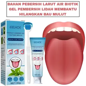 [COD] Eelhoe Tongue Cleansing Gel Fight Bad Breath Pembersih Lidah Sudah Termasuk Sikat
