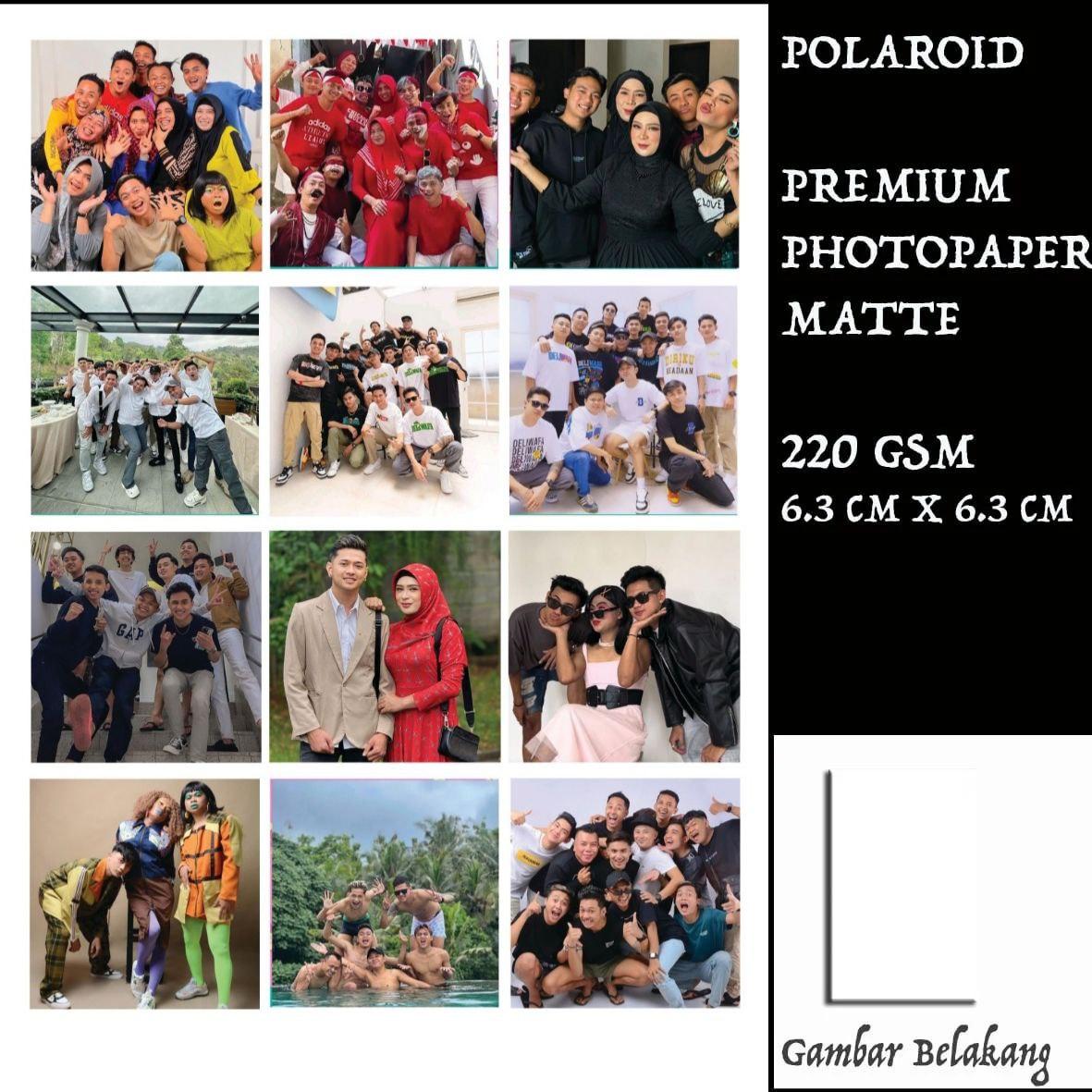 Emperan JKT48 CUSTOM FOTO POLAROID Premium PhotoPaper Matte 220 GSM Ukuran 6,3 CmX6,3 Cm Koleksi Ekslusif Warna Tajam Tampilan Elegan 12 Gambar untuk Koleksi Dekorasi atau Hadi