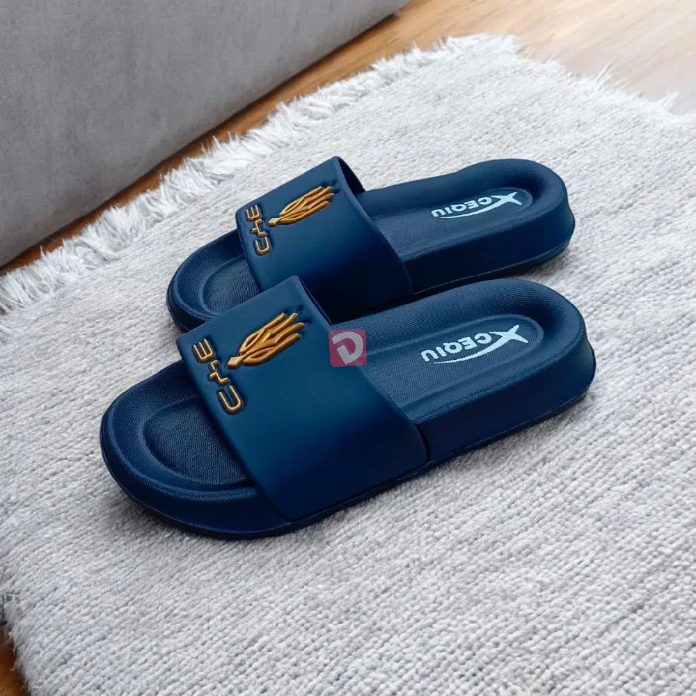Sandal Slop Ceqiu H32C Model Logo Anti Slip Karet Shoes Sendal Pria Wanita