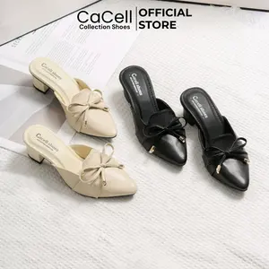 sepatu high hels wanita bapu pita terbaru selop 5 cm wanita kekinian  Sandal Shoes Heels Hak Tinggi