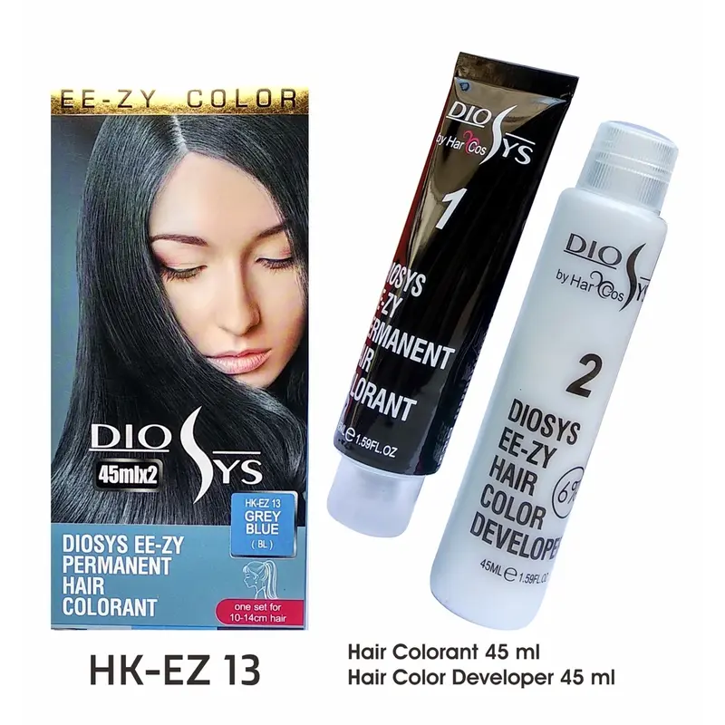 Diosys Cat Rambut Warna grey blue biru abu 2