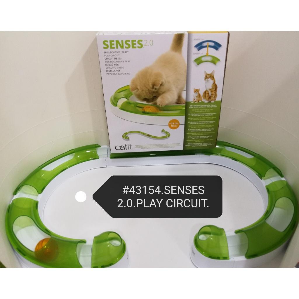 43154 Catit Senses 2.0 Play Circuit Cat Track Ball Toy Mainan Kucing