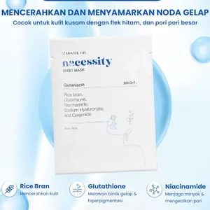 Madame Gie Necessity Sheet Mask Masker Wajah Tissue untuk Kelembapan dan Kesehatan Kulit Sehari-hari