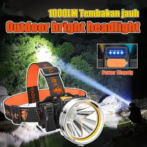 Senter Kepala/TERANG BATERAI LITHIUM Headlamp Berkemah/led Senter Berkemah Headlamp/Outdoor LED Senter Kepala/Super Terang Senter Kepala/LED Senter Super Terang/senter Berkemah Senter Kepala Super Terang Lampu Plastik Usb Camping