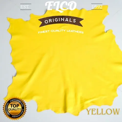 ELCO Kulit Domba Grade A Warna Kuning untuk bahan Jaket,Dompet,Tas