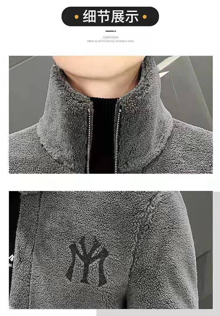 Product Introduction of Áo Khoác Lông Cừu Berber Cho Nam, Quần Áo Dày Lót Lông Cừu Hợp Thời Trang, Áo Khoác Cotton, Mùa Thu Và Mùa Đông, Mới， Menswear， Jacket 6