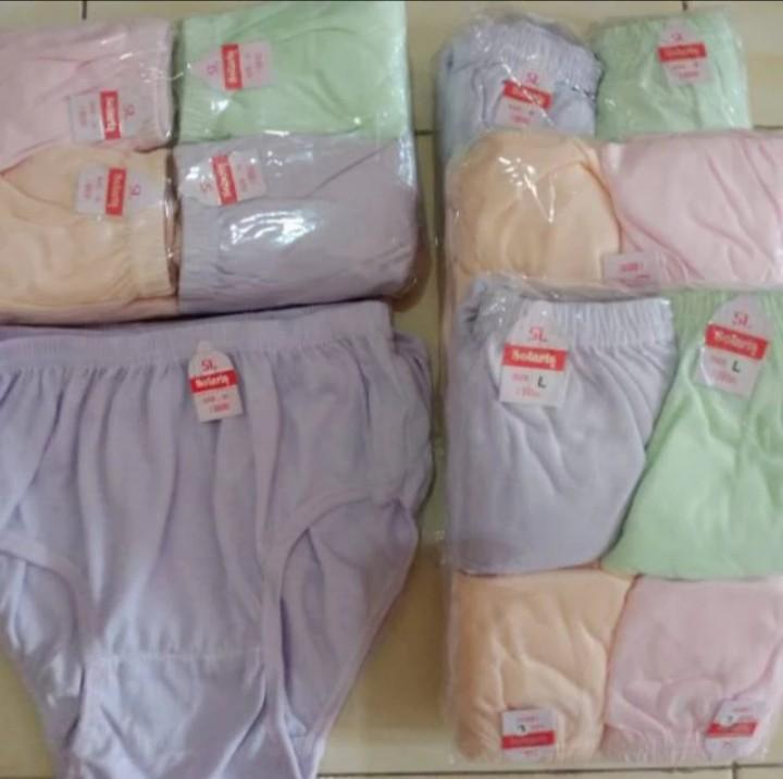 Paket 12/6 pcs Celana Dalam Wanita murah bahan katun solaris, Random, M, L, XL, XXL. Paket 12/6 pcs Celana Dalam Wanita murah bahan katun solaris, Random, M, L, XL, XXL.