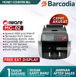 Iware MC02 Mesin Penghitung Uang - Alat Hitung Uang Money Counter