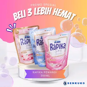 Kin Rapika Pewangi 3in1 300ml Promo Spesial Beli 3 Lebih Hemat Senkuko