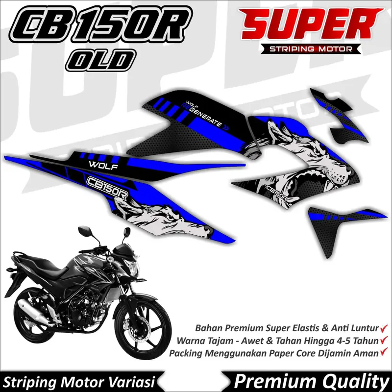 Stiker CB150R OLD Anti Luntur keren Striping CB150R Old Striping Honda CB150R Old SRG Motorcycle 2