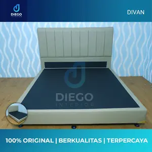 [PROMO] Divan dipan sandaran rangka tempat tidur Model Salur untuk kasur matras