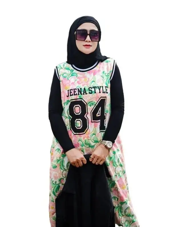 Jeena - Alma Inner Dress Best Seller Muslim Nyaman Wanita Gamis Remaja Lebaran Dewasa Syari Pesta Hitam Mewah Maxi