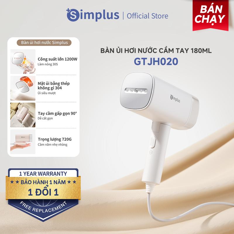 SimplusVN Bàn ủi hơi nước cầm tay Simplus GTJH020, Công suất 1200W, Bình chứa…
