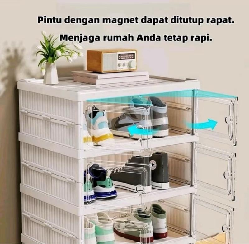 Pool Lemari Sepatu Lipat Rak Sepatu Box Dengan Berbagai Ukuran Bahan Plastik Tebal Berkualitas Sesuai Kebutuhan Anda Furniture