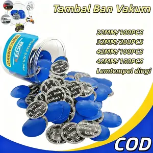 COD 200PCS Karet Tambal Ban Dalam Luar - tiptop tambal ban Tiny Round 32mm 42mm Solusi Terbaik untuk Perbaikan Ban Bocor dengan Karet Multi Fungsi