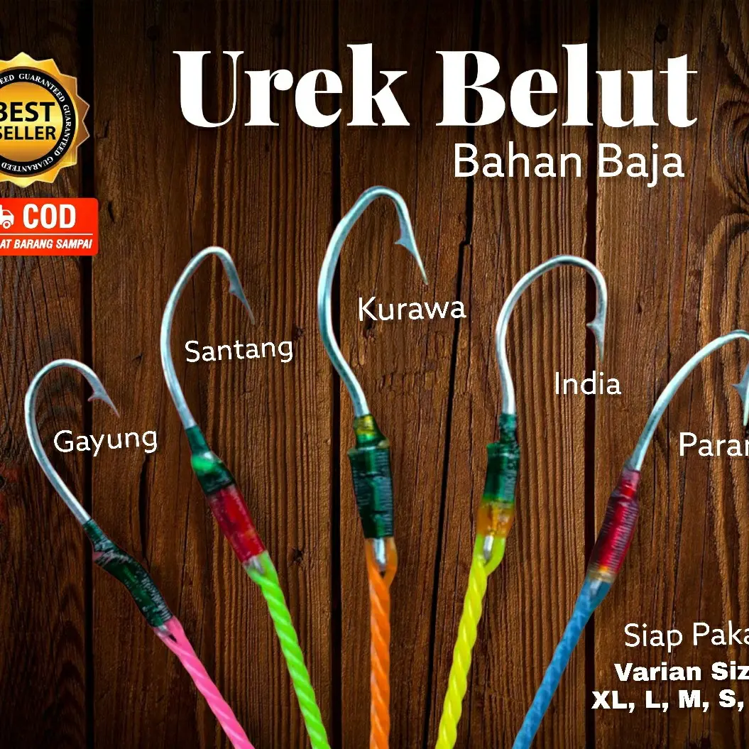 Pancing belut sawah kail baja urekan tajam siap pakai