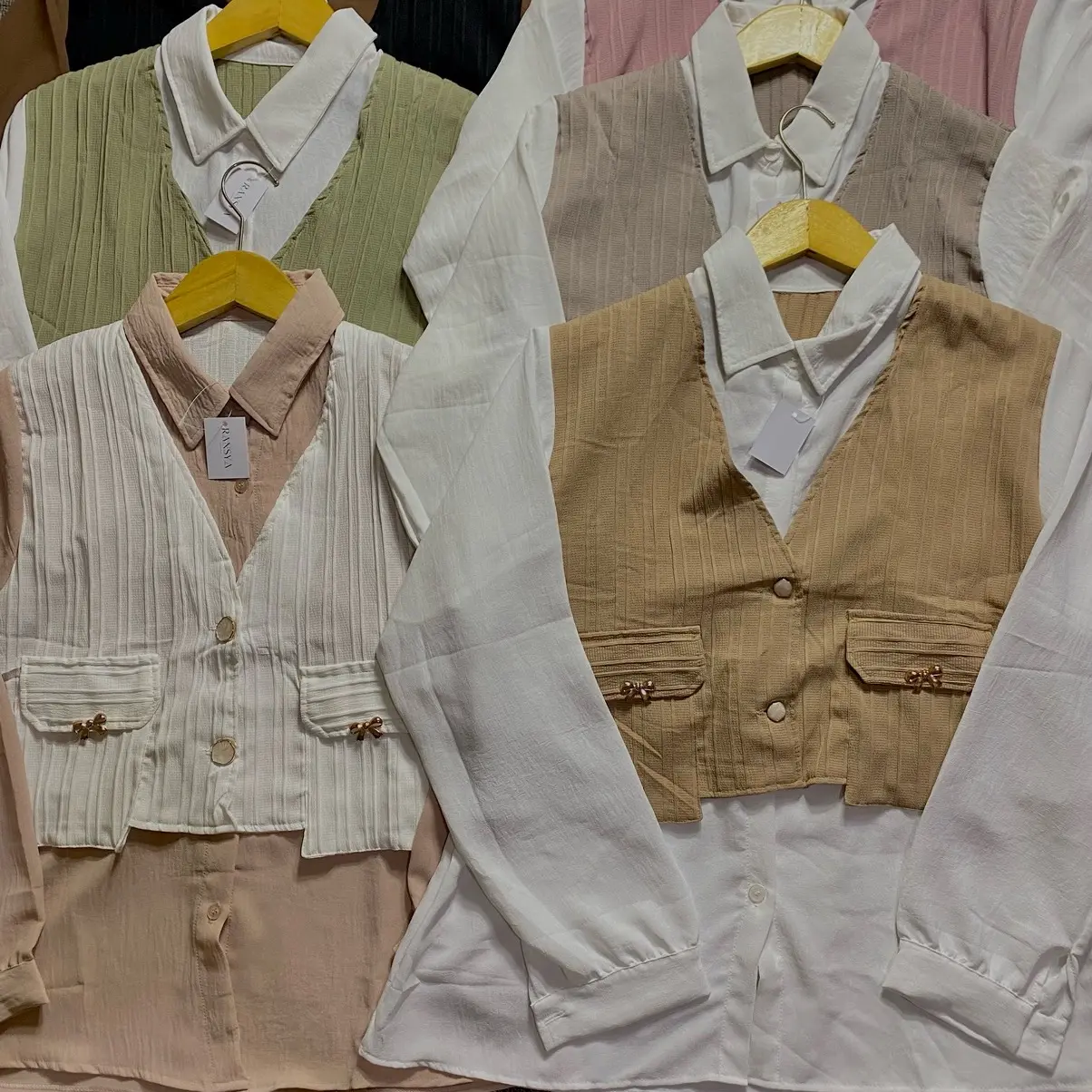 Pocket Vest Top 6 warna Bestseller