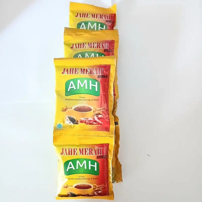 ( 1 Renteng 10 Sachet ) Amh Jahe Merah Minuman Tradisional Herbal 20g 2