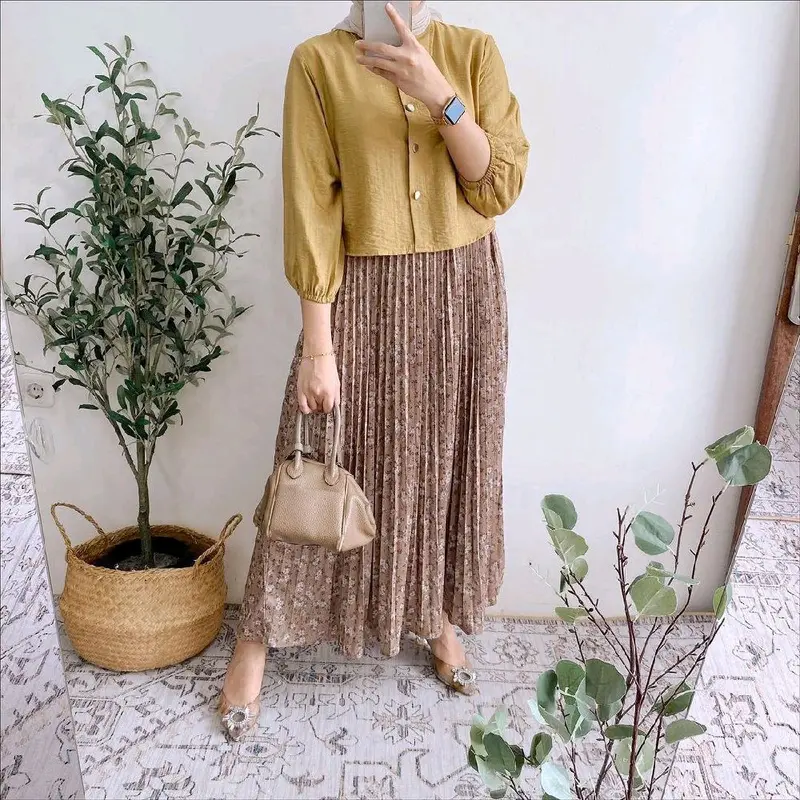 zavika set rok oneset rok plisket hyget premium korea atasan pololinen oneset terkini terlaris 4
