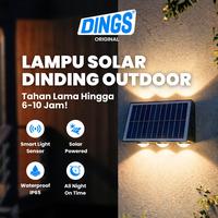 Gambar DINGS ORIGINAL Lampu Dinding Solar Panel COB LED Outdoor Waterproof IP65 - Lampu Taman Tenaga Surya Warm White Tahan Air - 4 LED dari Dings Indonesia Kota Administrasi Jakarta Timur 2 Tokopedia