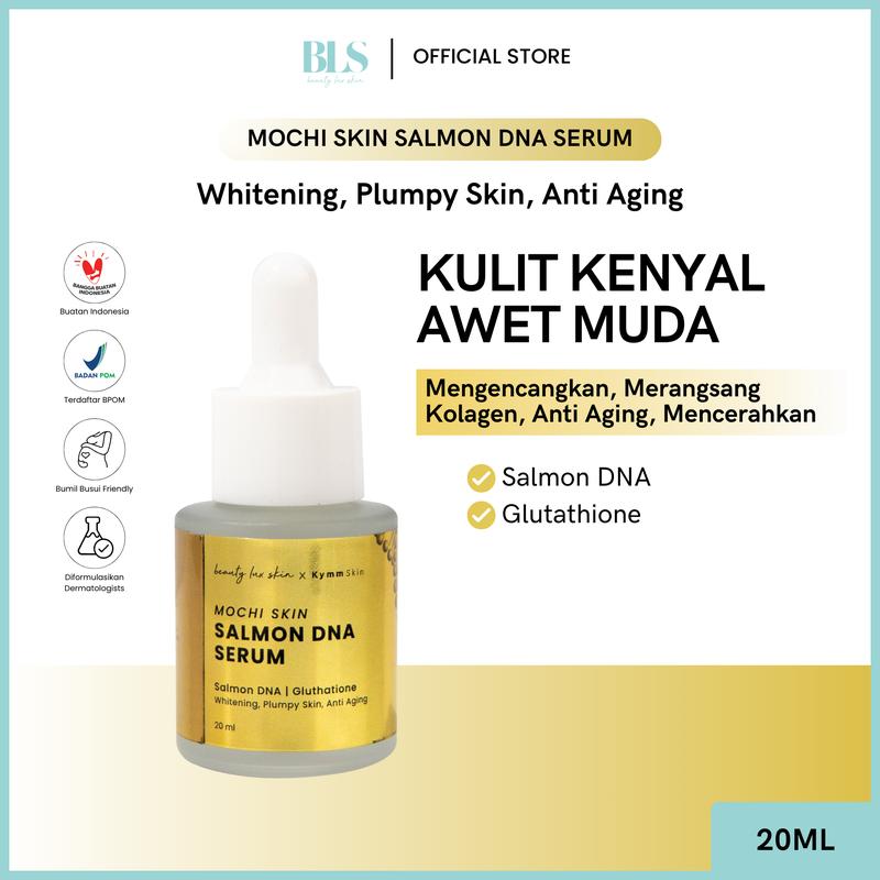 Product Introduction of [Beuaty Lux Skin] DNA SALMON Mochi Skin Serum 20ml | Facial Serum Wajah Pencerah, Anti Aging, Mencegah Tanda Penuaan with Glutathione 1