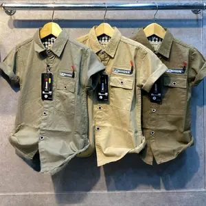 Kemeja Anak laki2 Terbaru 2025 || Kemeja pendek Anak Kekinian || Kemeja Anak Katun Twill Swiding Fashion