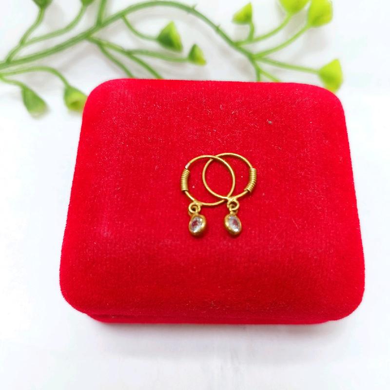 Anting kenip anak 0,5gram perak asli 925 1