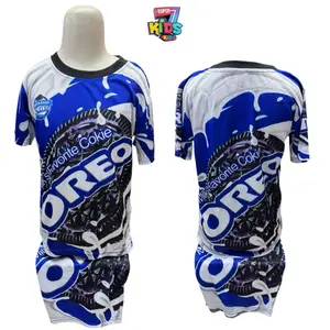 SETELAN ANAK Oreo Milk Cokie FULL PRINTING/LUCU KEKINIAN/JERSEY ANAK/Baju Anak