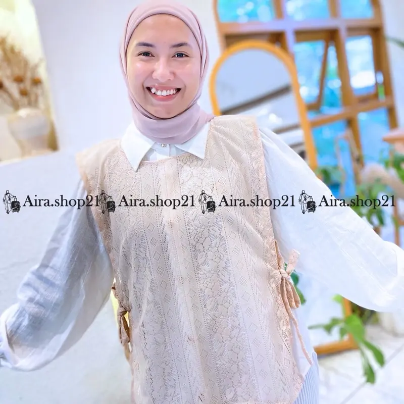 VEST BRUKAT TALI/LACE ROMPI BRUKAT WANITA/Outher wanita Atasan Outer 7