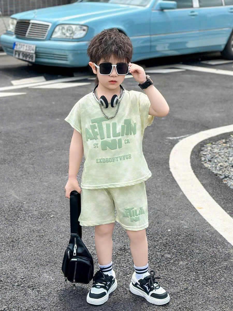 ẠH Set AFT bé trai 3 màu siêu ngầu, chất dày dặn mặc cực thích, thoải mái vận động hot trend