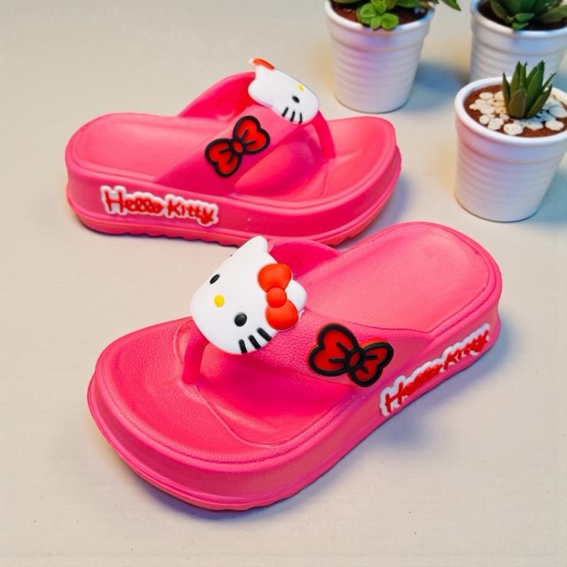  Dép kẹp bánh mì cho bé gái hinh gấu chụp ảnh siêu dễ thương đế mềm nhẹ cao 4cm 