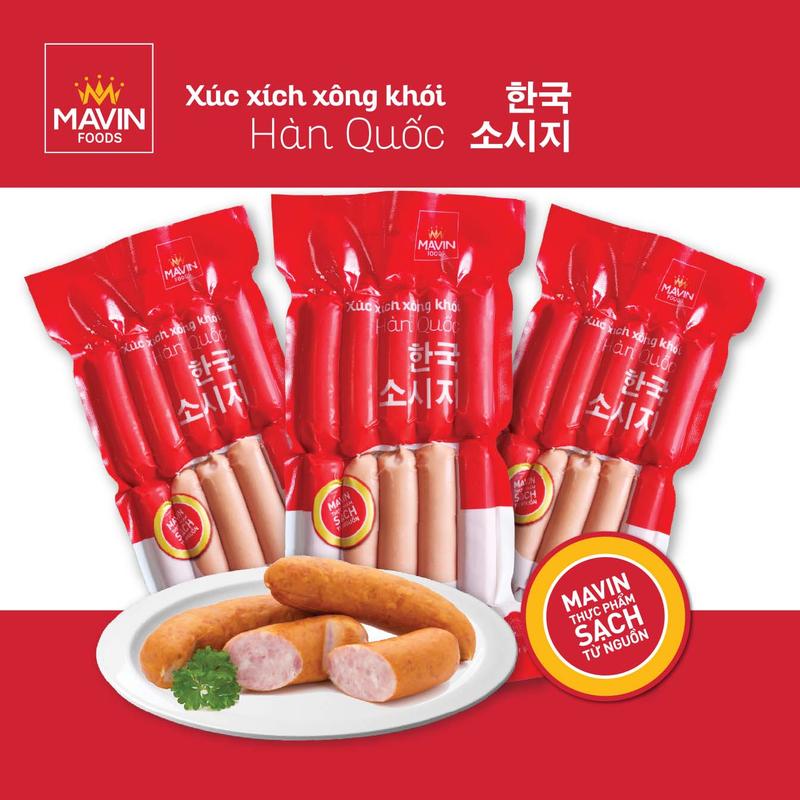  Xúc xích Hàn Quốc- Ăn vặt tiện lợi- gói 500 gram xucxich  Food Heo 