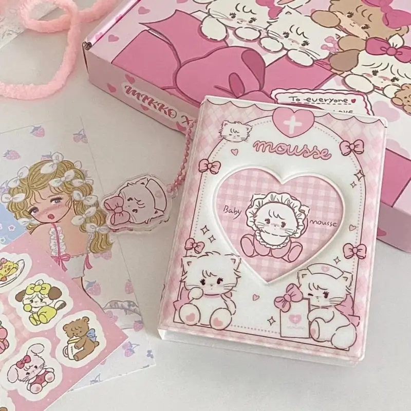 Mikko 32/36Slots Cute Photo Album Idol Photo Card Book 3 Inch Star Chasing Lomo Card Album Collection Foto 0