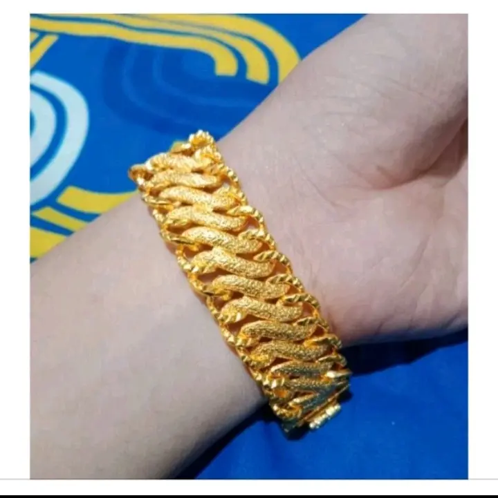 Gelang Tangan DUBAI Model Perhiasan Emas 24K Berlapis Emas