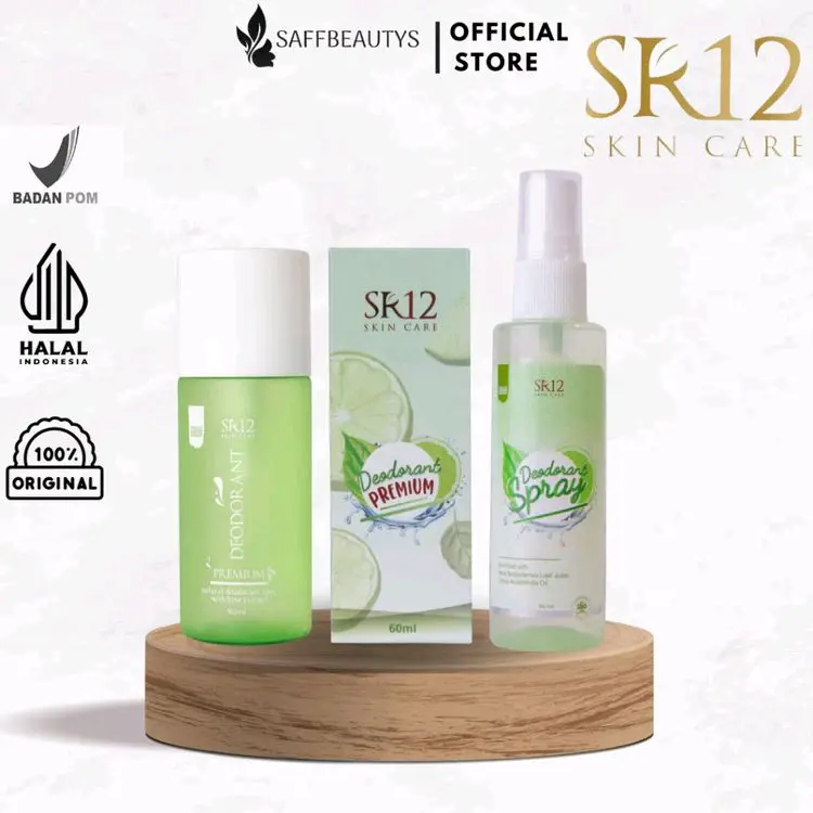 Deodorant Spray Halal SR12| Menghilangkan Bau Badan| Mencerahkan kulit Ketiak
